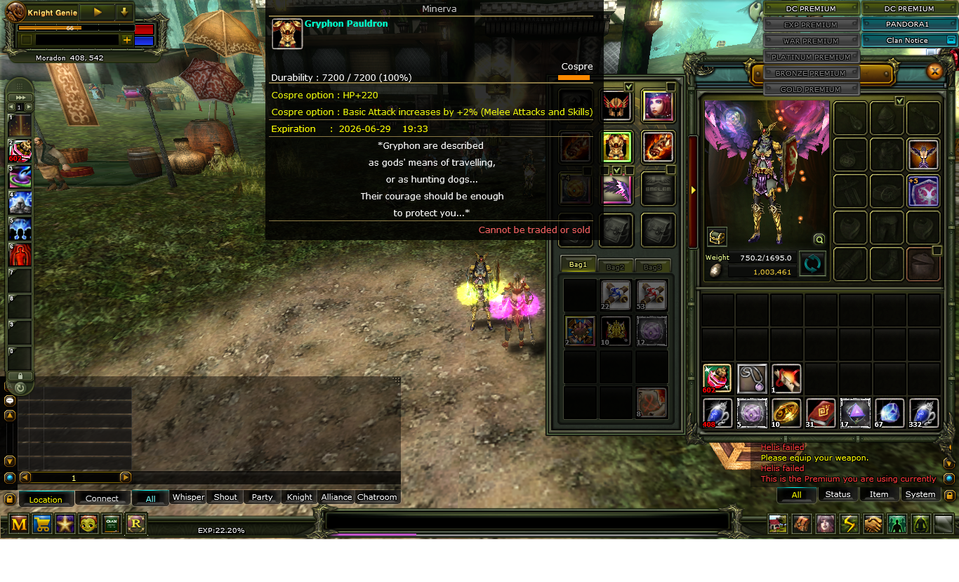 83/10 KARUS PRİEST 8 QUEST KALKANLI