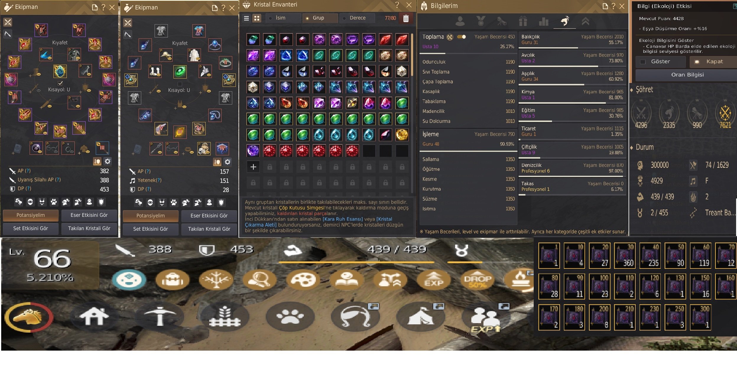 EU ACCOUNT ENDGAME 840GS 66LV GURU TİCARET 150X FULL İŞCİ FULL PET FULL NODE AFK 100B GETİRİ