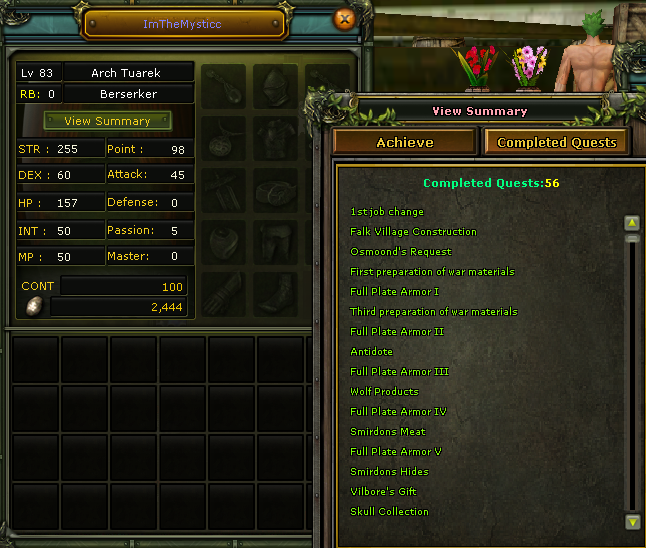 83 Lw Karus Warrior Quest Dahil Tum Gorevleri 0 Lufer 9 Gorev Harici