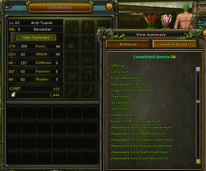 83 Lw Karus Warrior Quest Dahil Tum Gorevleri 0 Lufer 9 Gorev Harici