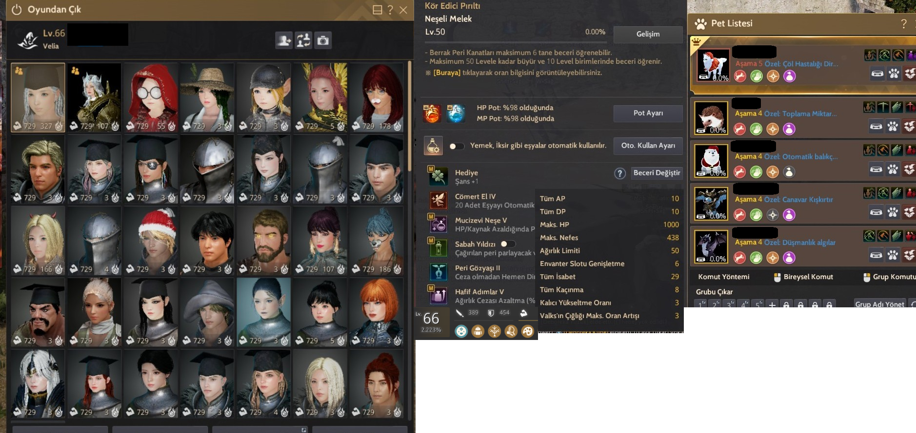 843 GS AĞZINA KADAR PVP/PVE/Life Hesap Dolu Dolu