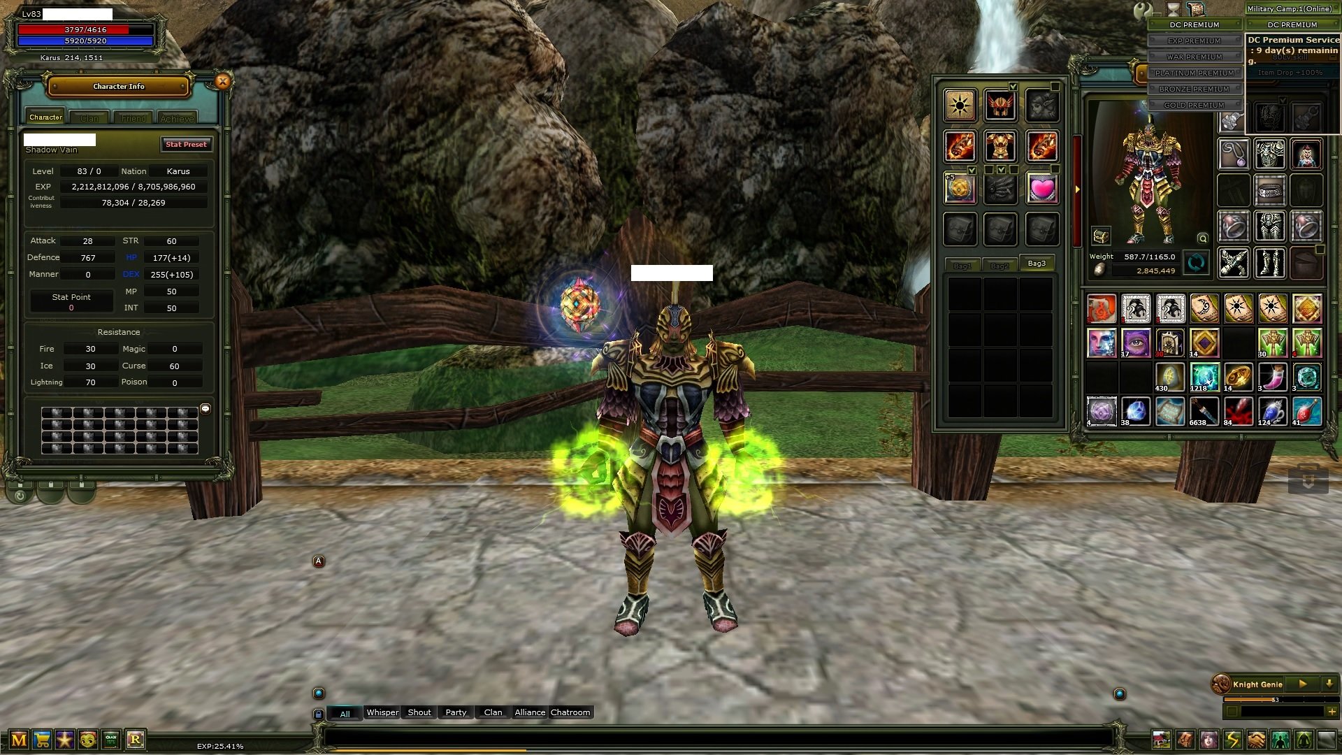 83 lvl Karus Okçu, Oreads 83 Warrior
