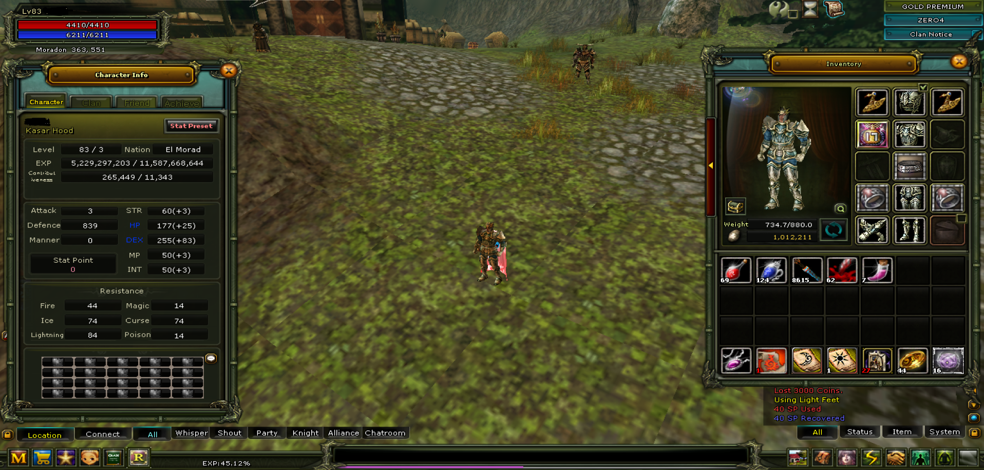 83/3 KELEPIR ROGUE SKILLER SIFIRLANDI