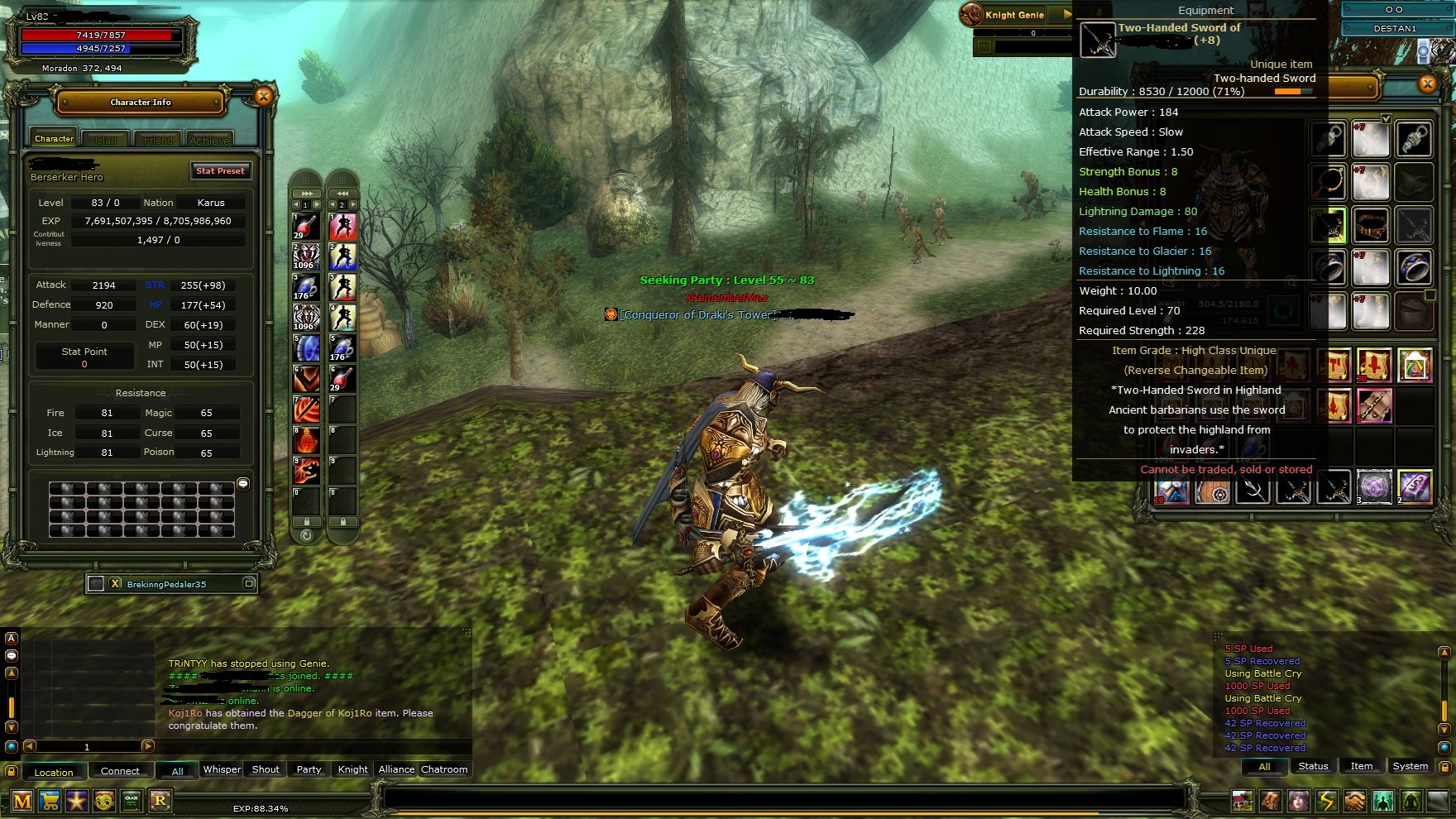 8 QUEST MSLİ VE 7 DRAGON SETLİ KARUS WARRİOR UYGUN FİYAT!