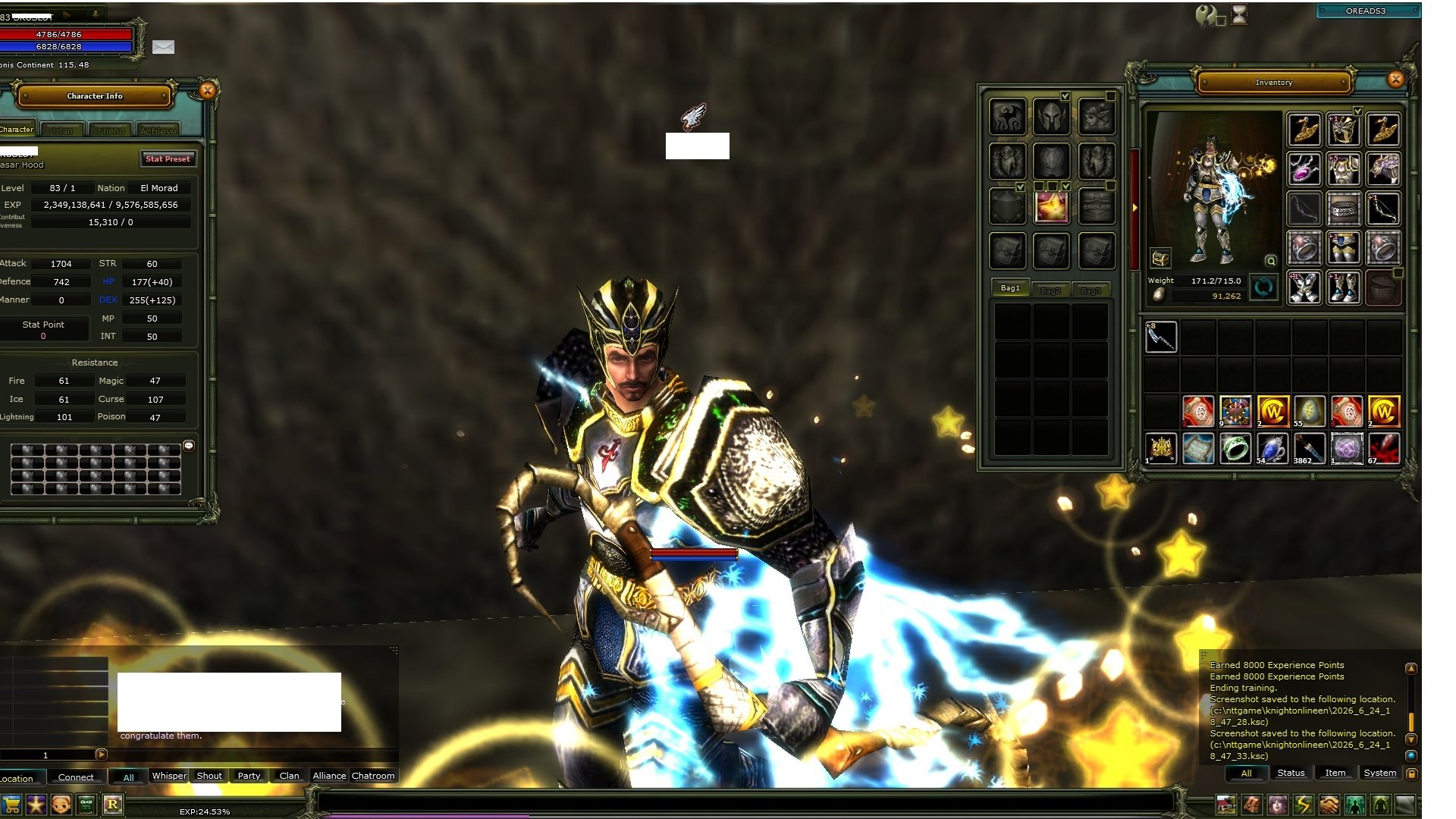 83/1 7 Mitril set Göğüslük 8 / 8 fs 7 quest bow full görev