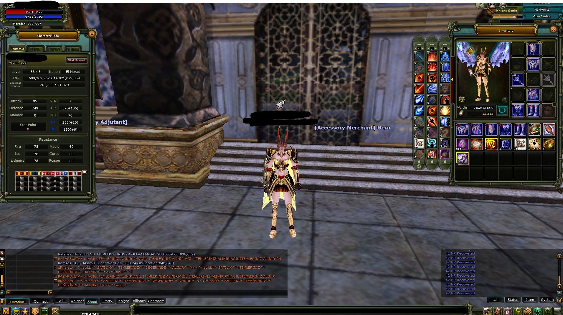 MİNARK 8 HP RON SET / 7 MP RON SET Lİ 83 REBİRTH 5 MAGE