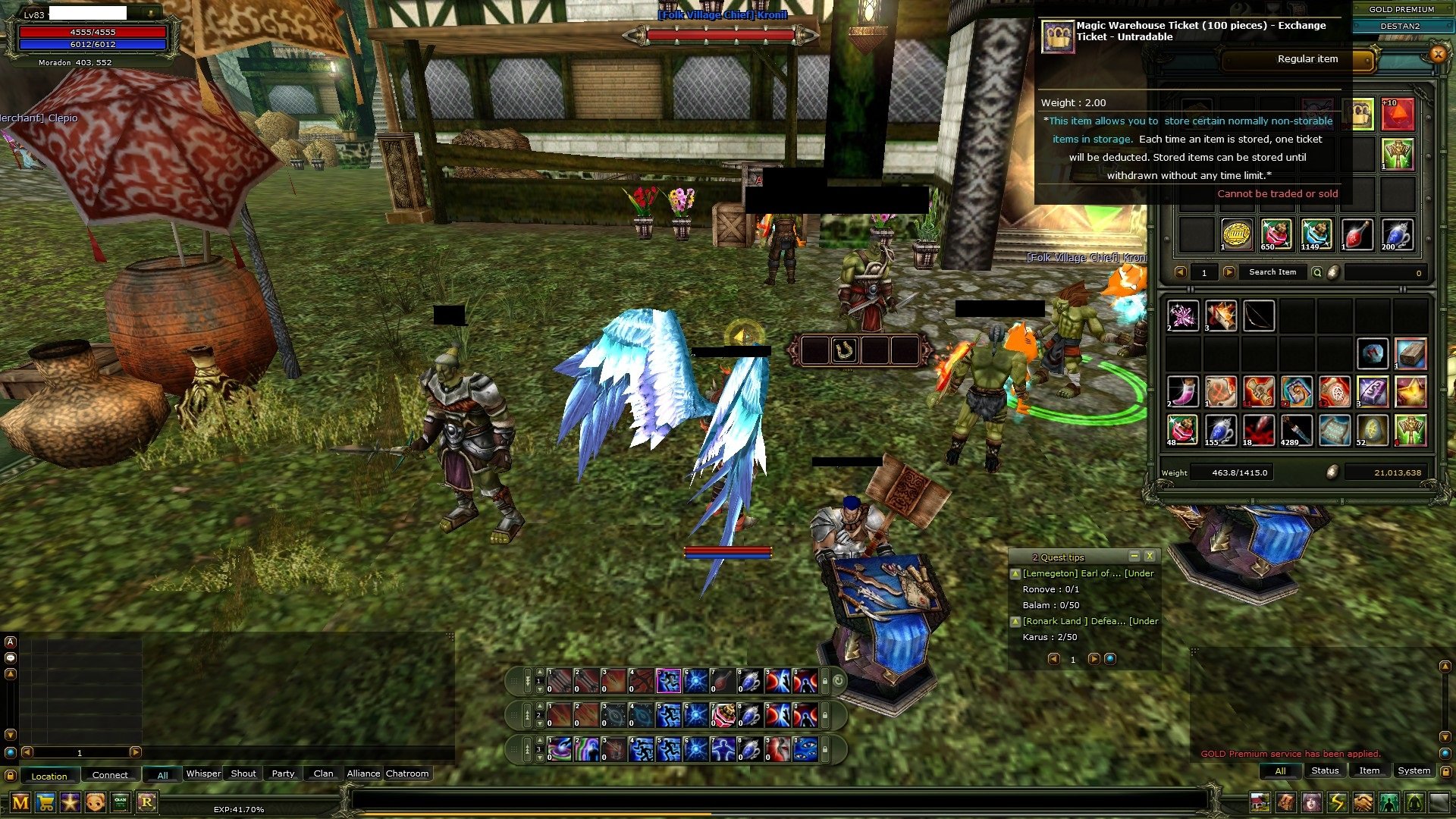 83 lvl ekstralı rogue