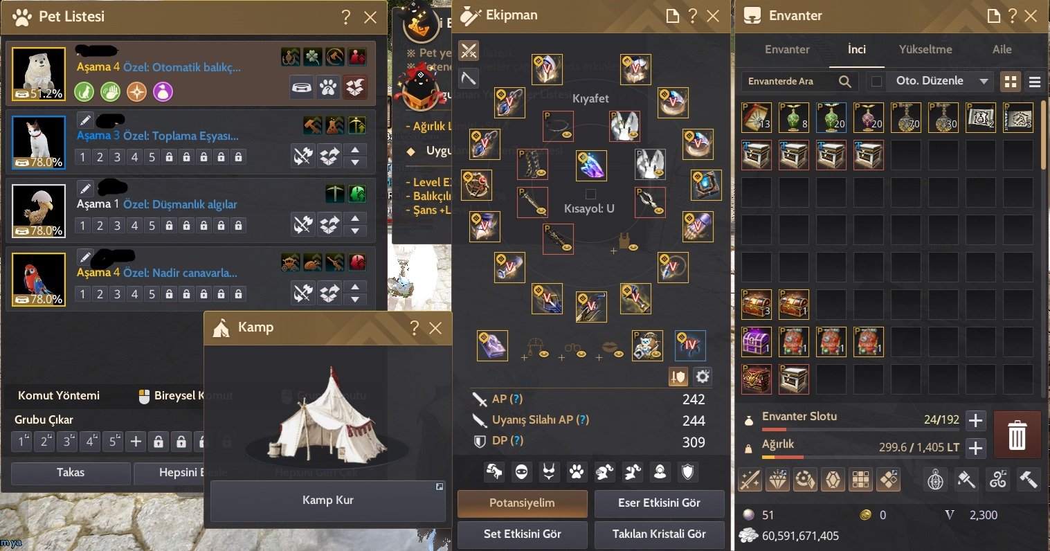 P2W Başlangıç 61 LVL SERAPH ÇADIRLI