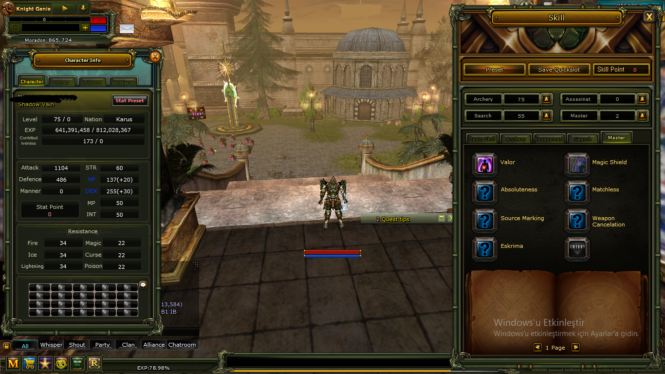 75 LEVEL 6 QUET BOWLU KARUS OKCU