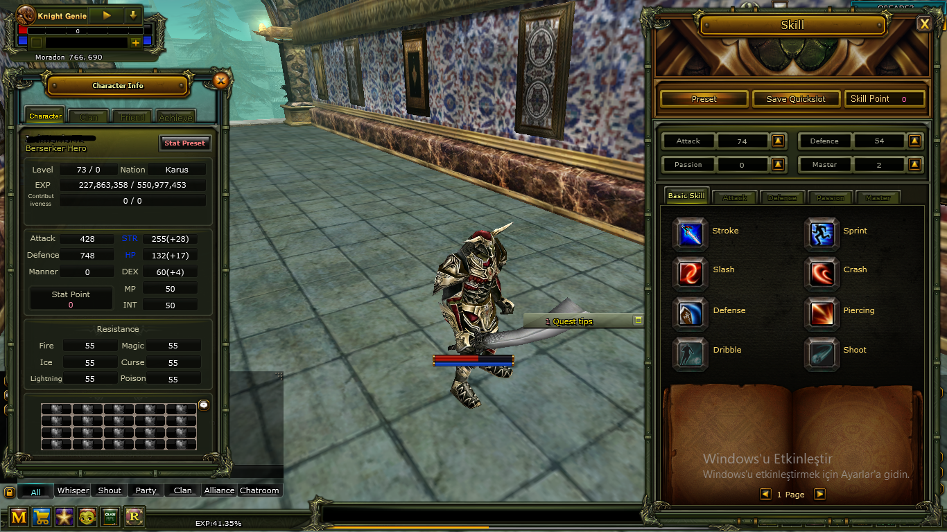 73 LEVEL KARUS WARRİOR