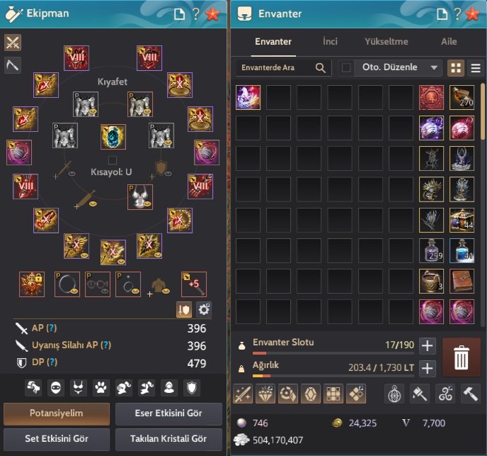 874 GS END-GAME VOLTARIAN | PVP & PVE FULL DOLU ELİT HESAP