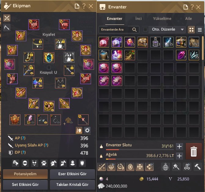 874 Gear Full P2W Hesap