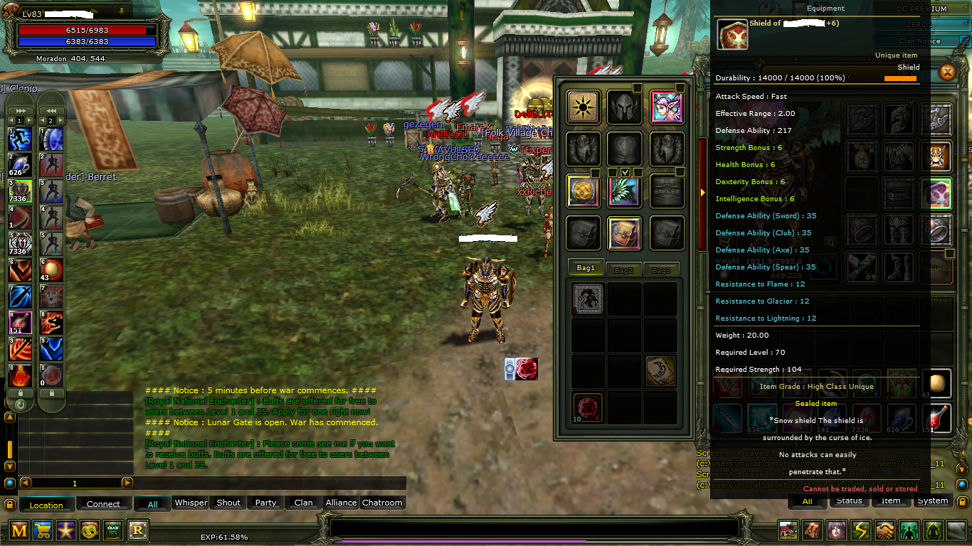 83/3 FULL EXTRALI QUESTLI KARUS WARRIOR