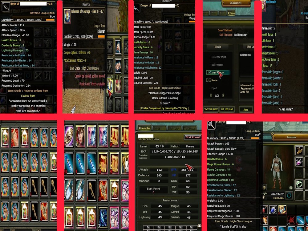 83/6% 87 1M NP 90 DEF WARIOR//83/4% 75 FULL GÖREV 7 QUEST BOW 6 FS 100 DEF 1M NP OKCU//