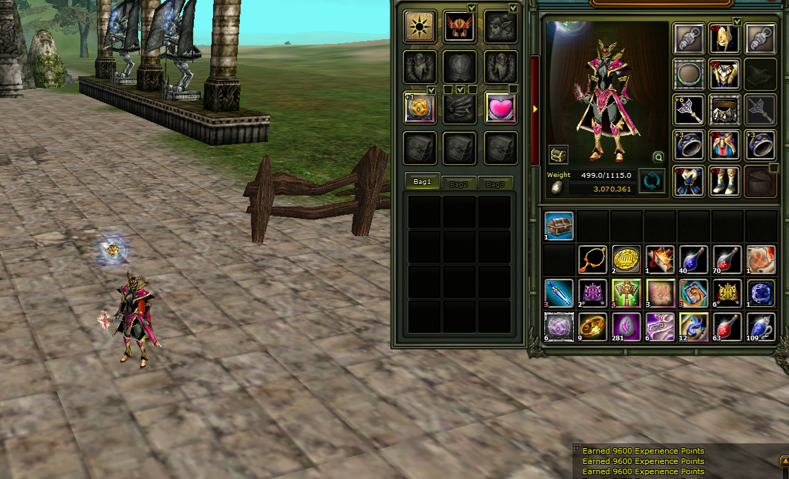 7 Rons Set 6 quest Stafflı Gold Preli 83 Karus Mage..
