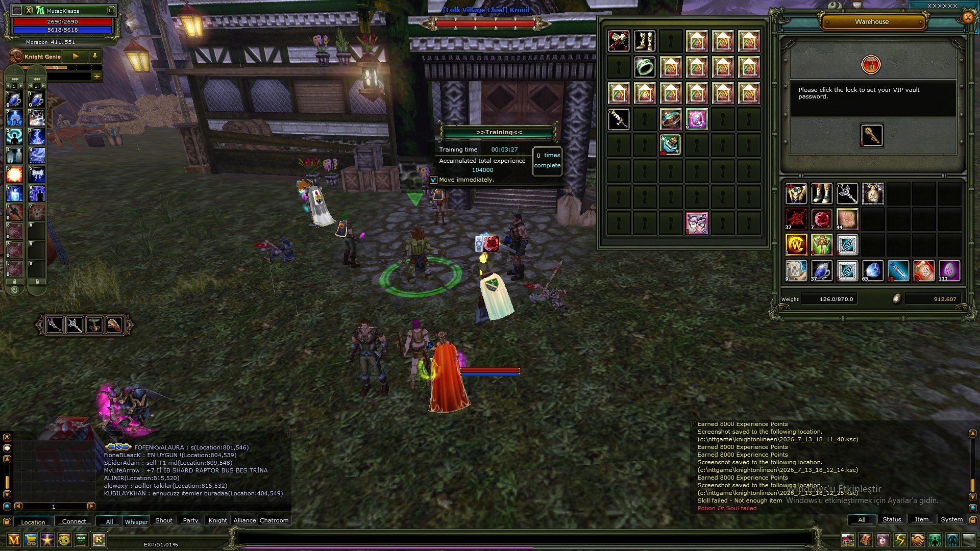 83/3 Mage 8 Mp Rons 7Mp rons 7 Quest staf