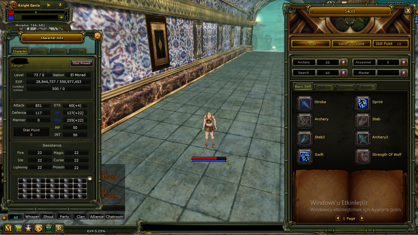 ÖZEL ıD GİRİŞLİ 73 LEVEL HUMAN OKCU