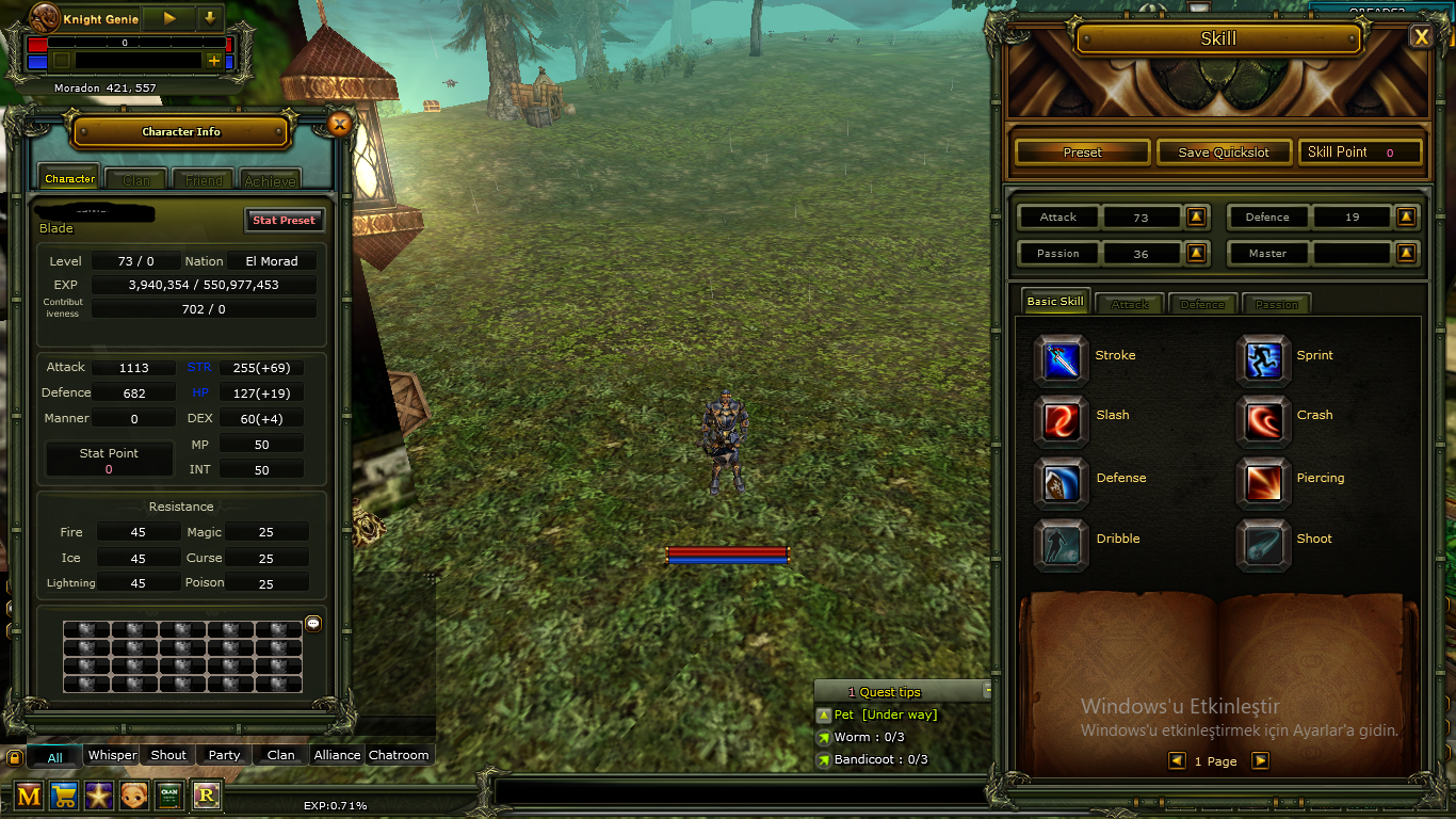 73 LEVEL HUMAN WARRİOR