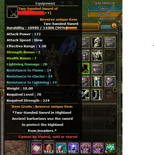 83 LVL 7 QUEST MS Lİ HUMAN WARRIOR