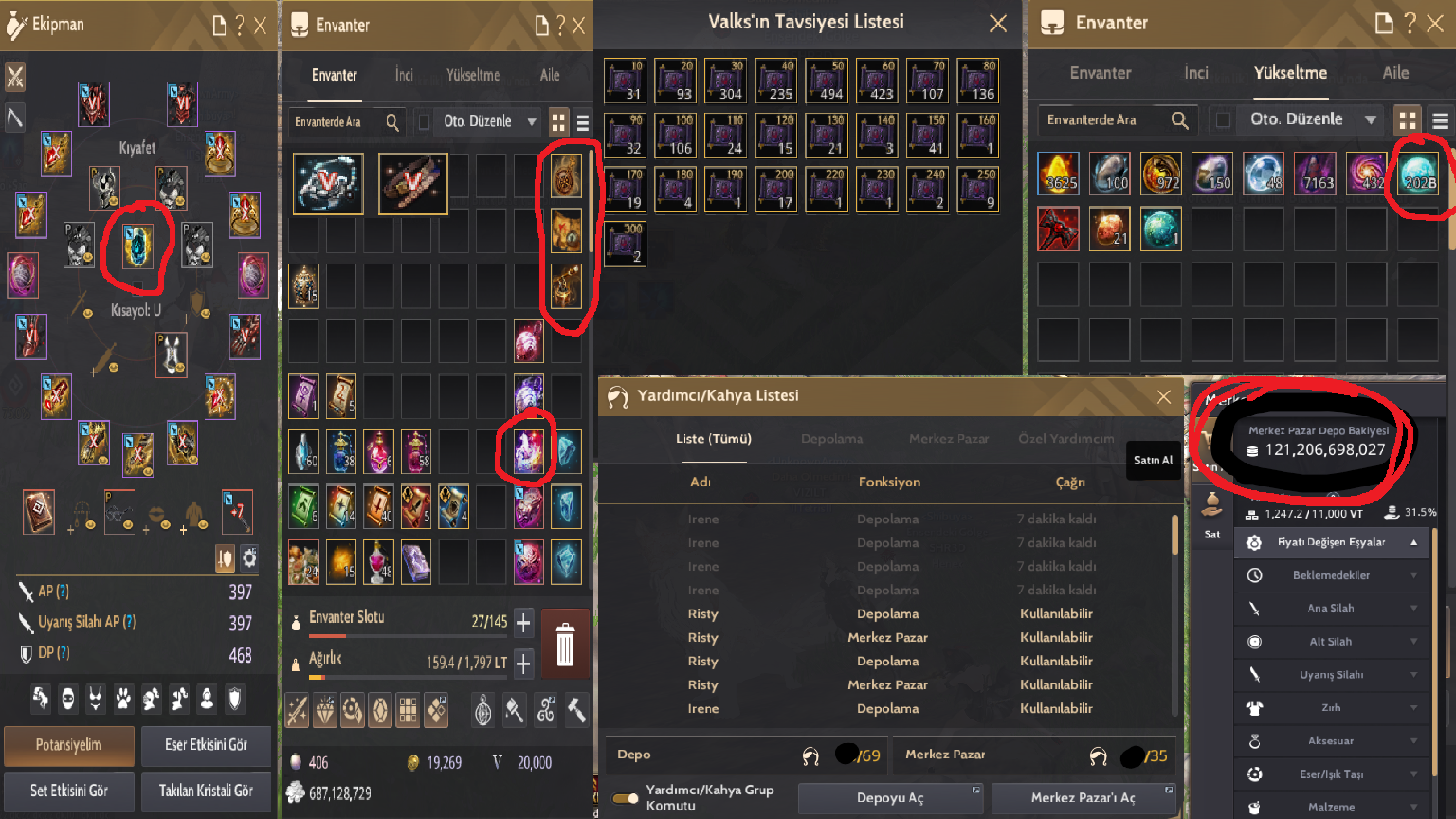Full X Gırtlak Hesap 865 Gs 200b cron 120b nakit 19bin saat