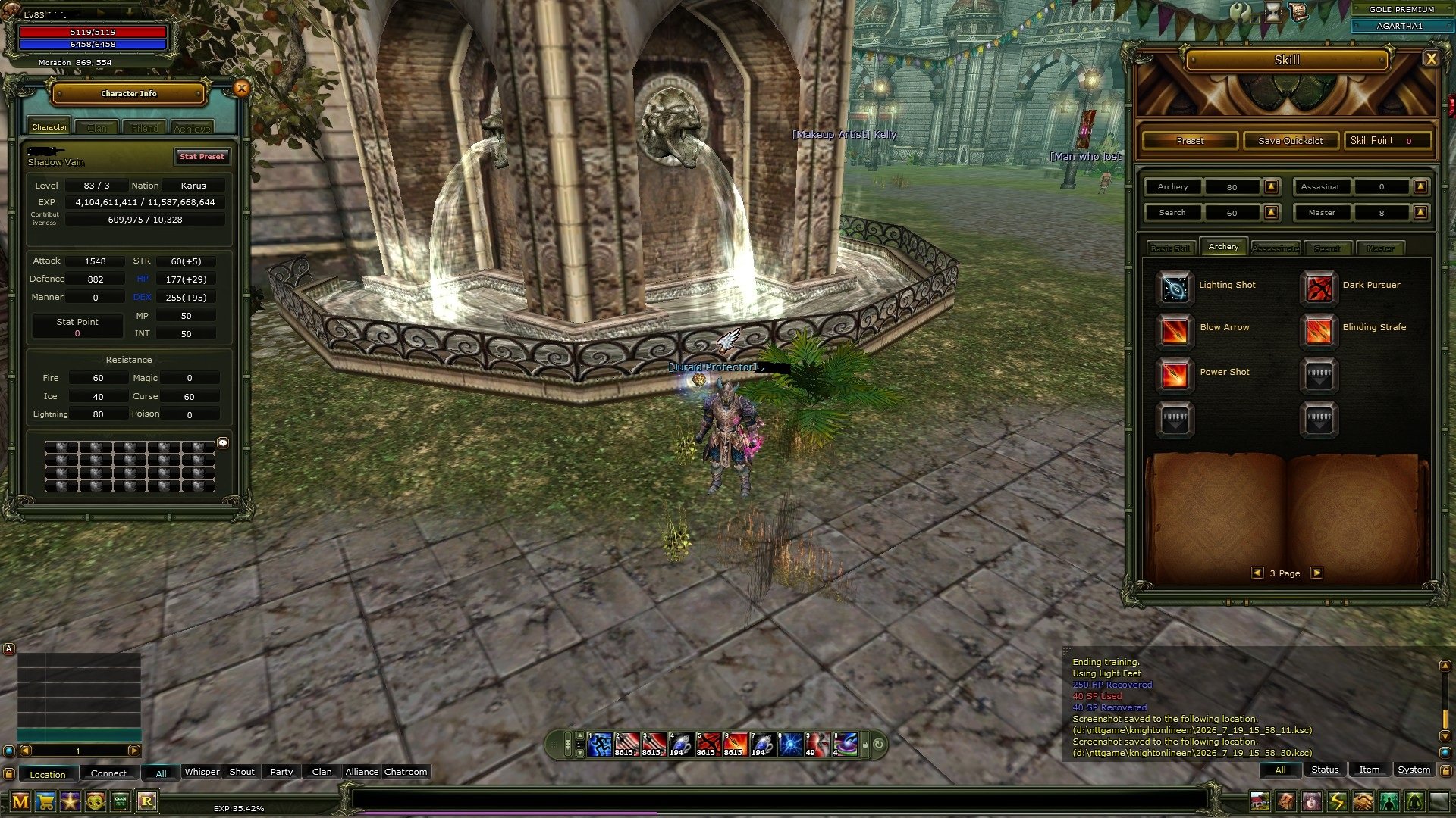 83/3 okçu Gold pre walkryli 80 lvl 3 priest int atacker