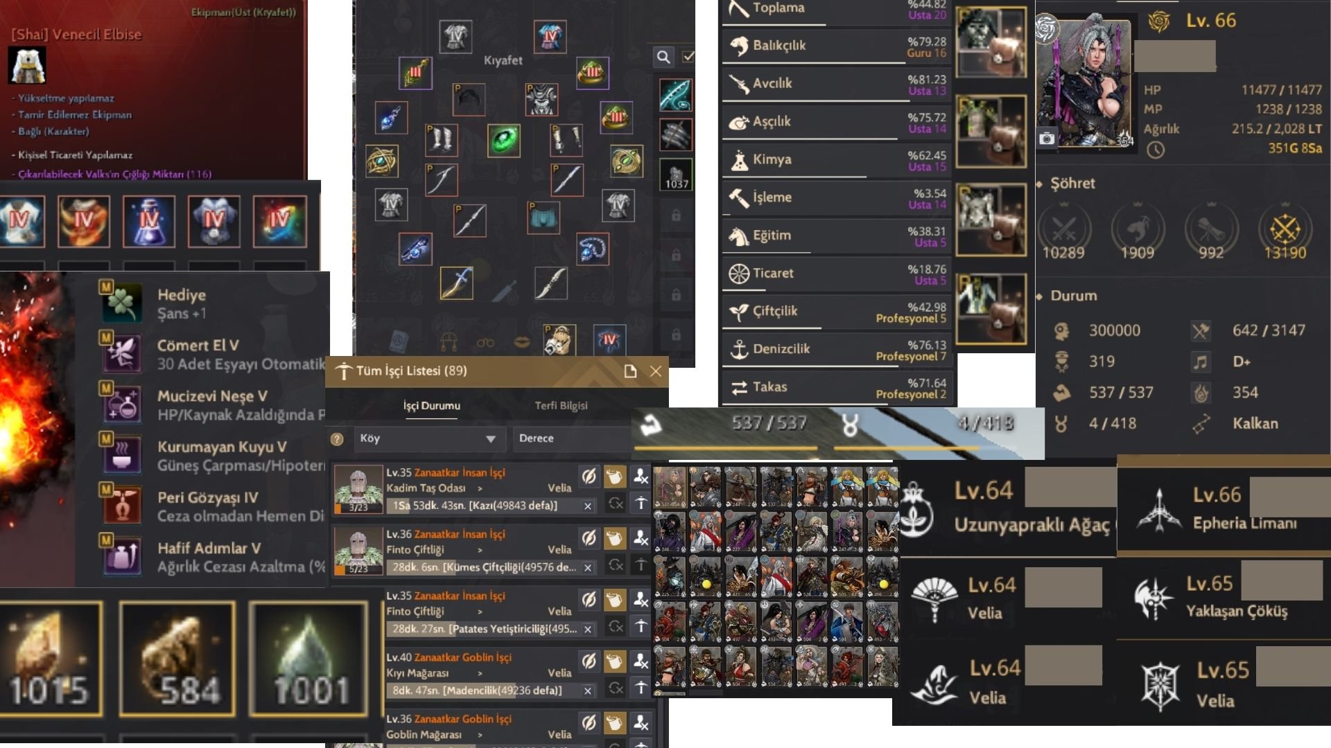 66Lv Şölen Öncesi Full Hazine Gear Hesap