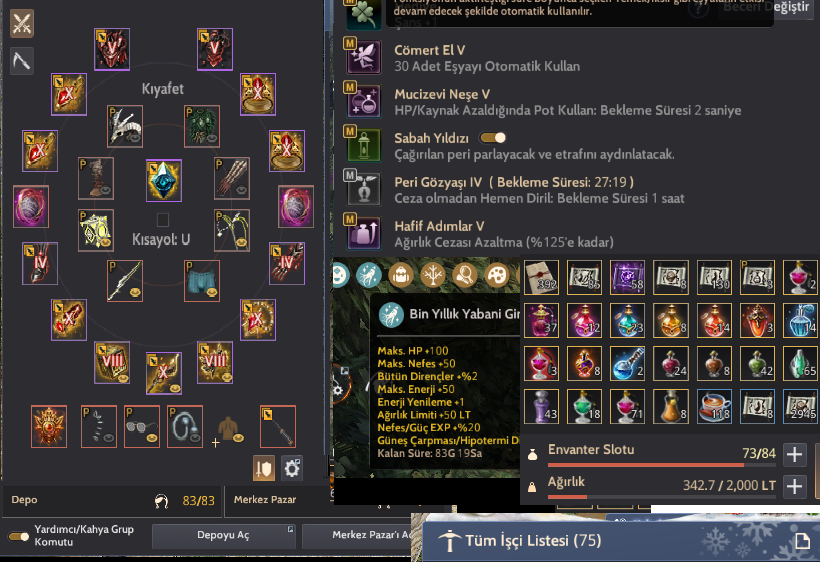 PARLAYAN - 10 SILAH - PVP / PVE İÇERİKLİ HESAP - 130B NAKİT!