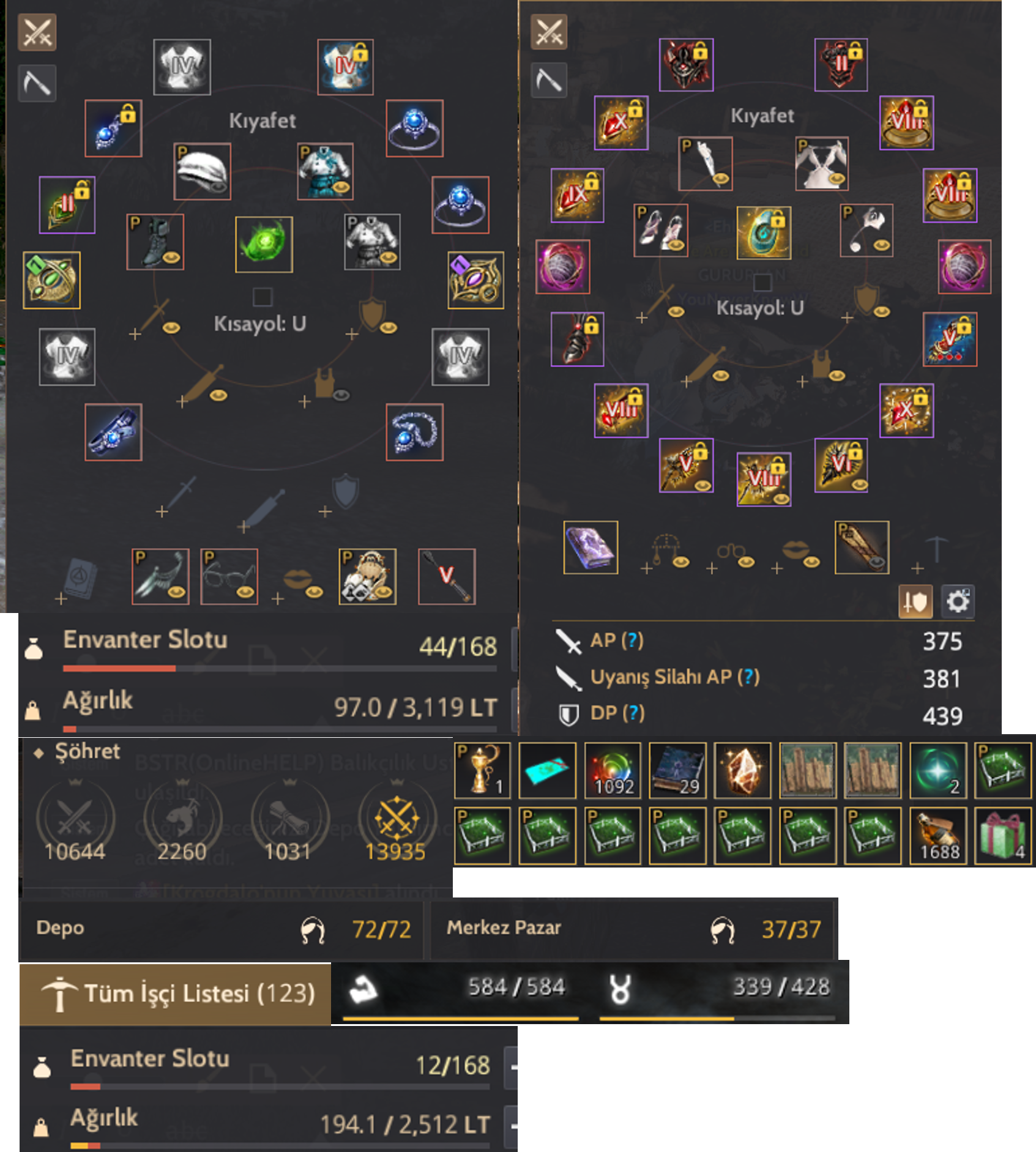 820GS FULL P2W 63-65LVL HESAP