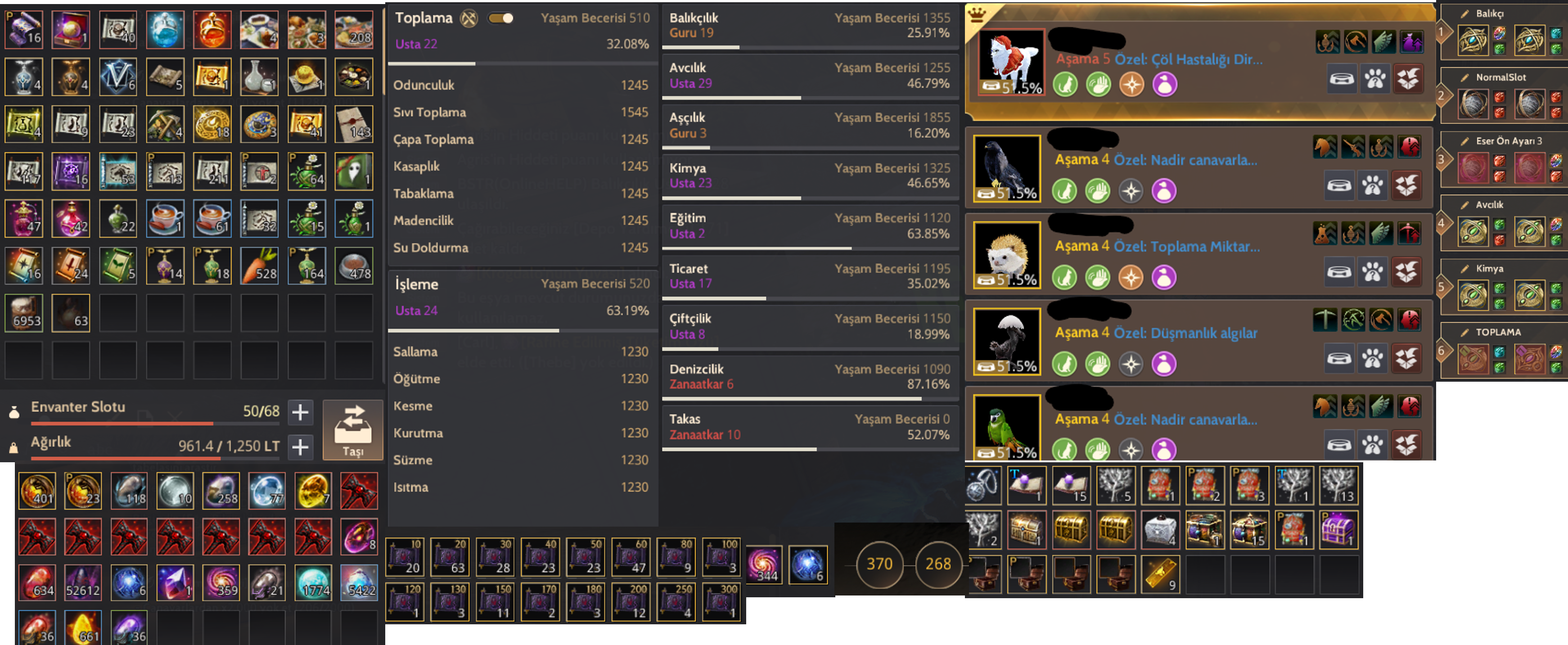 820GS FULL P2W 63-65LVL HESAP