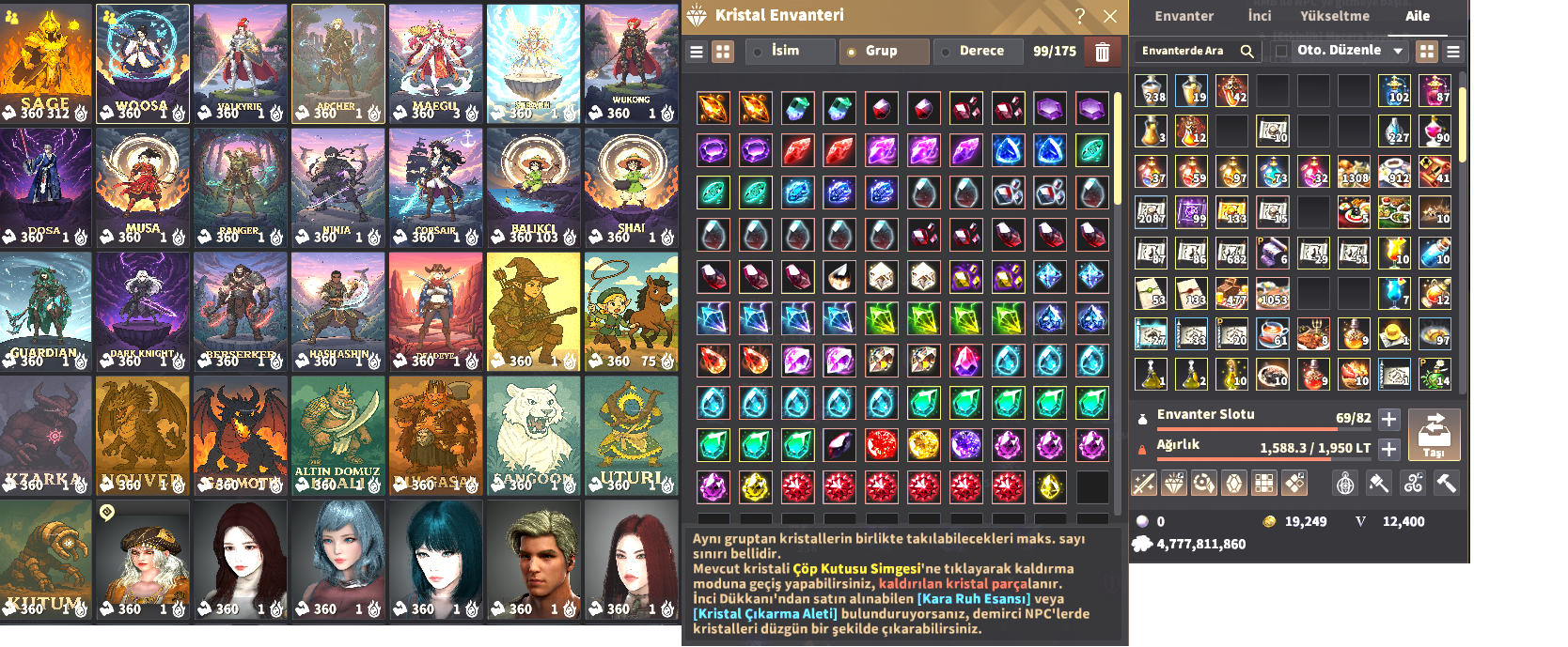 P2W End Game Hesap 863 GS
