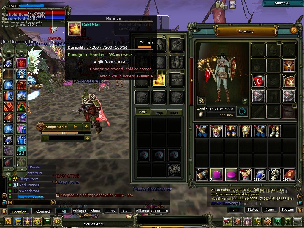 7 trial int setli 2 quest kalkanlı 80 level str priest