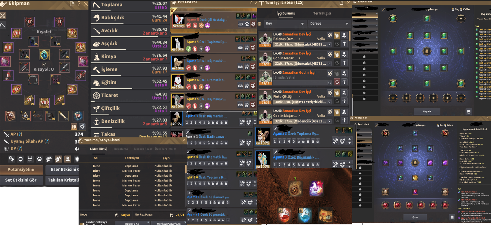 EU HESABI 382 AP İNCİLİ DOLGUN 80 MAİD 4X EDANA 3X DEC KHARAZAD HESAP!!