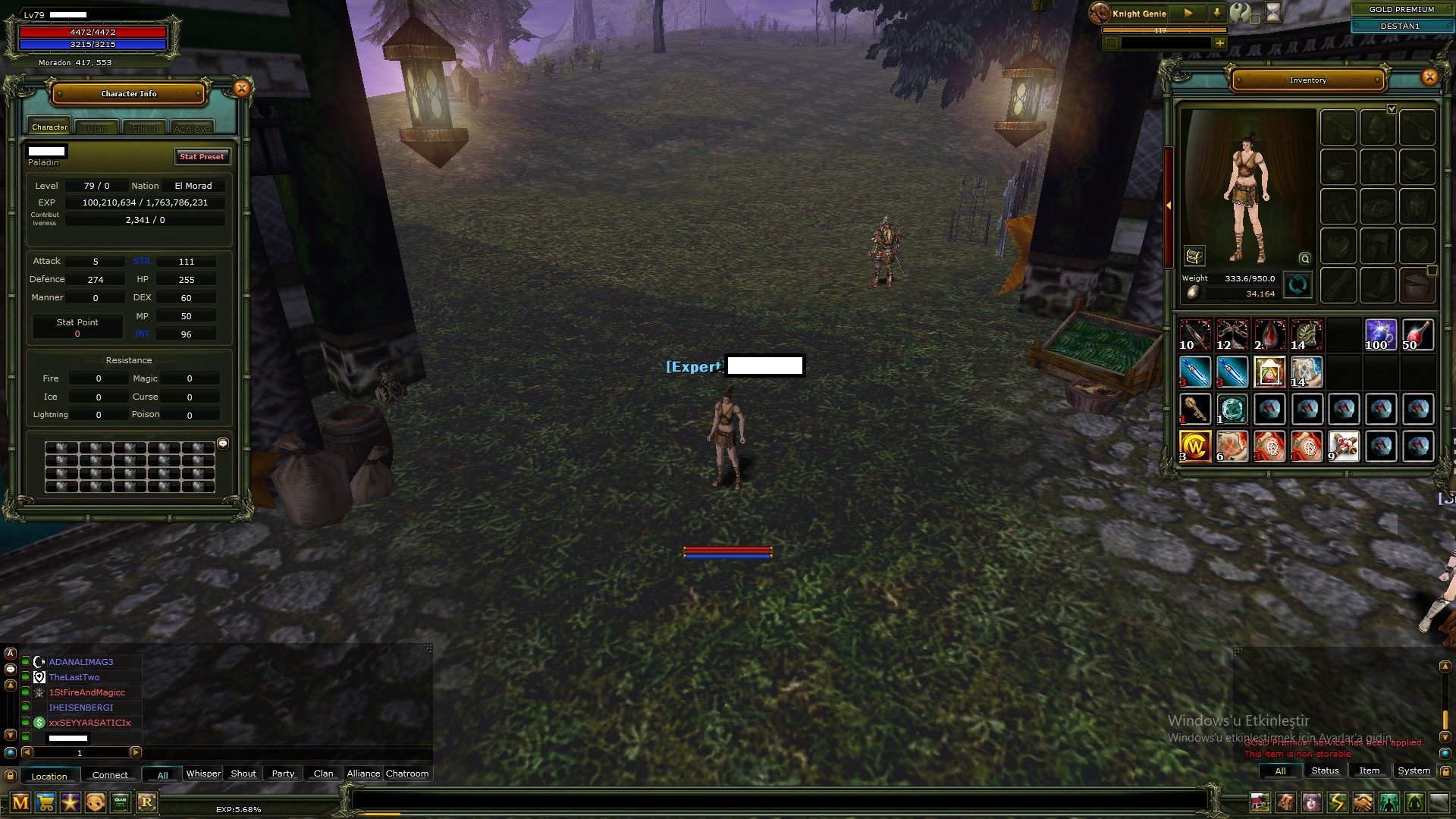 Agartha 83 Rogue ve 80 Mage // Deatan 83/1 Warrior ve 79 Priest