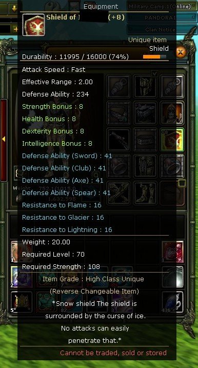 8 Quest kalkan Prıest 75 lvl