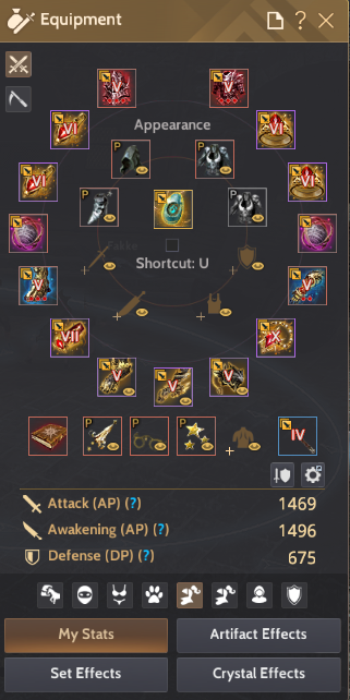 TR/MENA Client Hesabı 361 AP 424 DP (Server buffları olmadan) Mistik