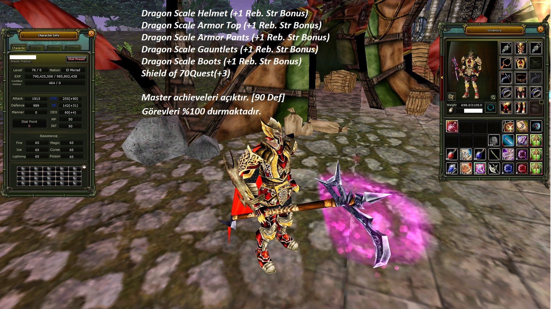 83 Lv 7 ve 8 Setli Priest ve 7 Setli Warrior