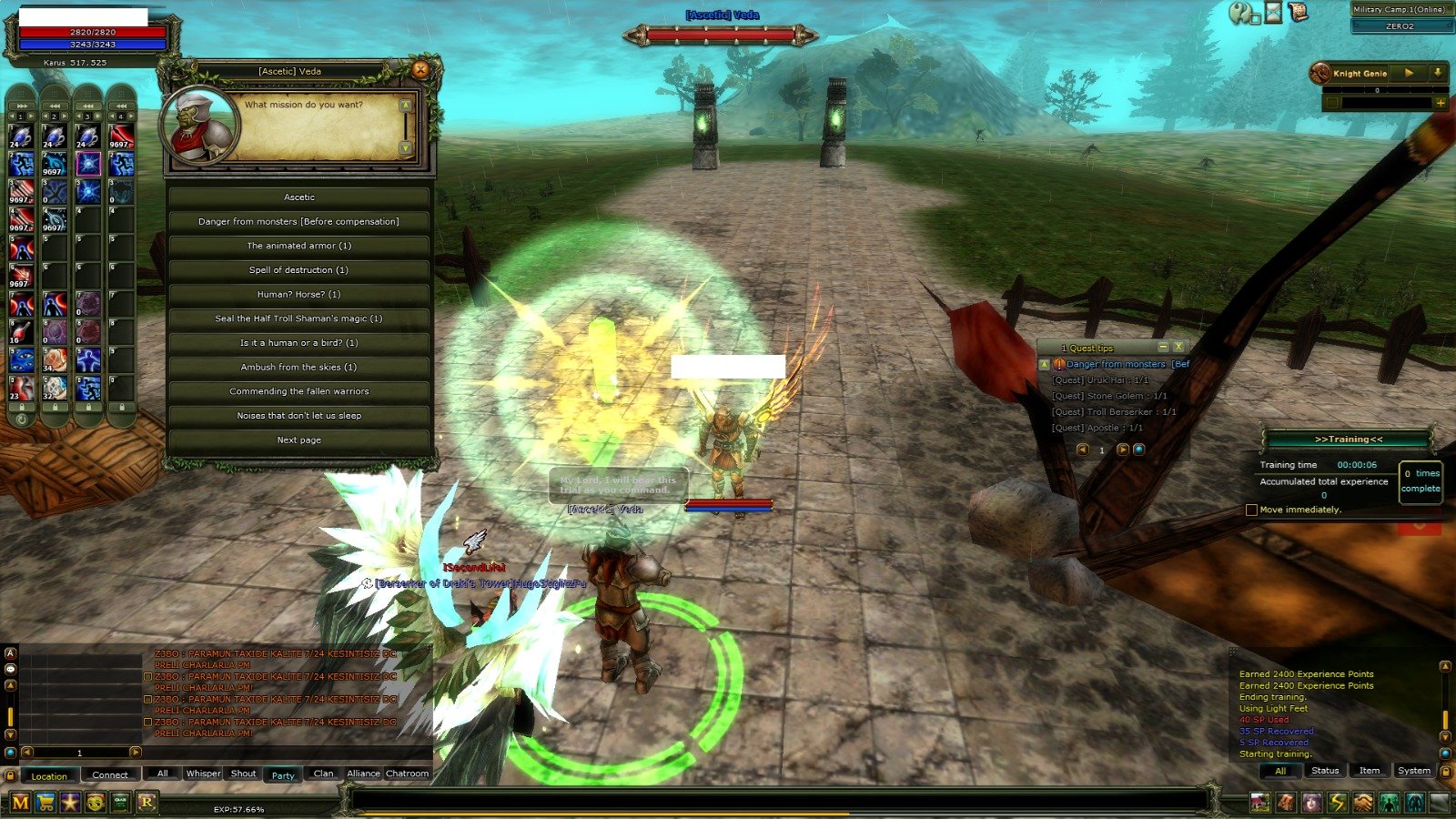 73 level karus rogue okçu