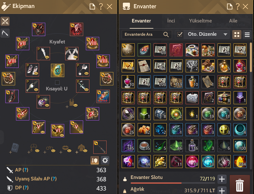 İlk sahibinden full p2w 3 edania 2xtakı 368ap 433dp
