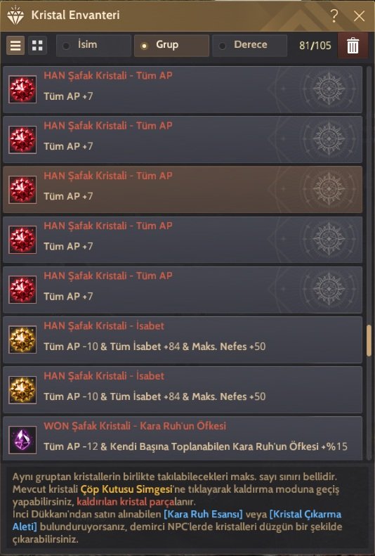 Full Dec 65 Level End Game Hesap