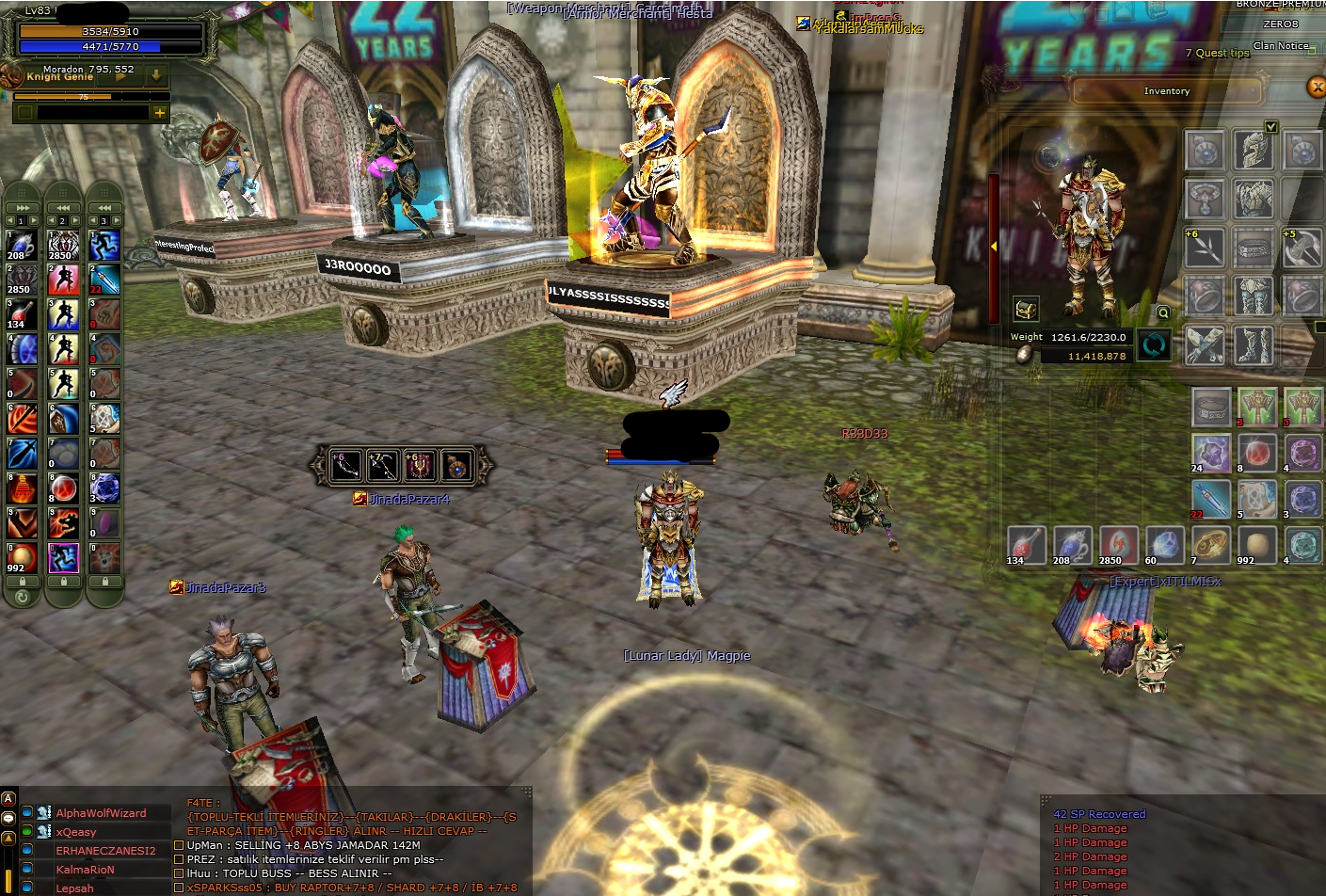 83/2 warrior 90 def 9 str acık % 78 exp 100 defe 15 win kaldı 470k np