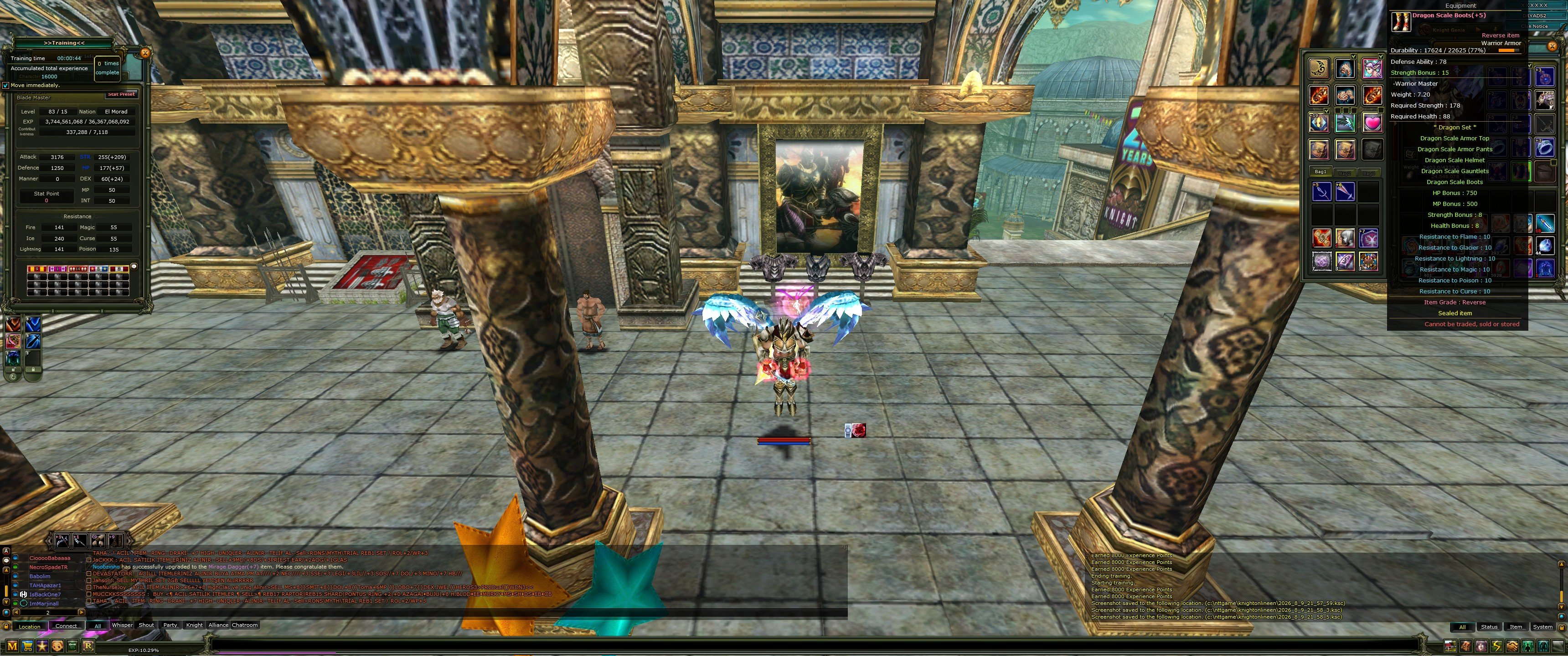 19 TİER TILSIM < 8 QUEST MS < 8 QUEST SPEAR < 8 DRAGON BOT < 7 QUEST KALKAN