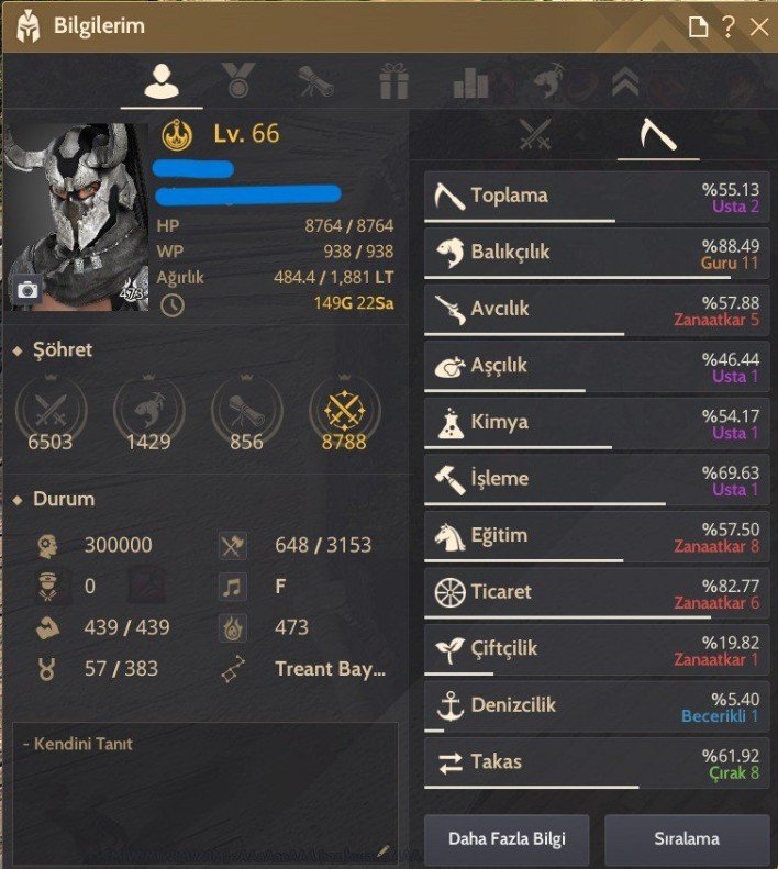 855 GS 66 LVL FULL HESAP