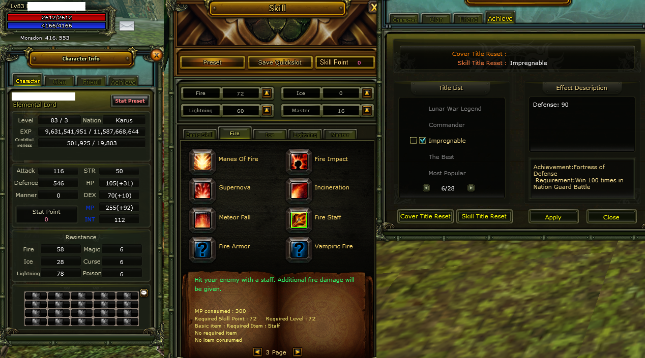 83/3 6 Quest 90 Def Karus Kız Mage