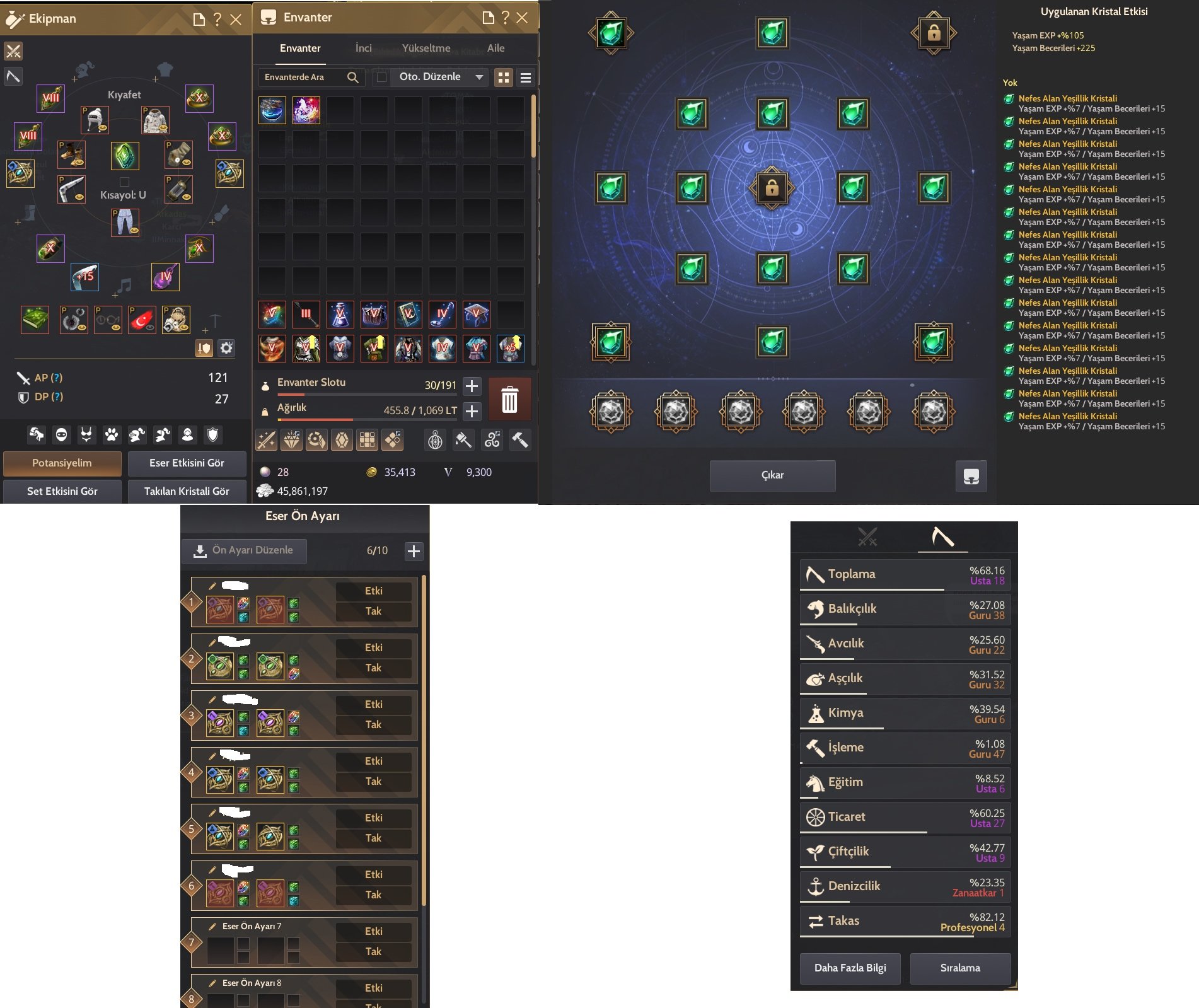 ENDGAME LIFESKILL HESABI