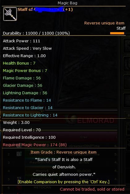 83/7 7 QUEST STAF 7.5M NP KARUS MAGE