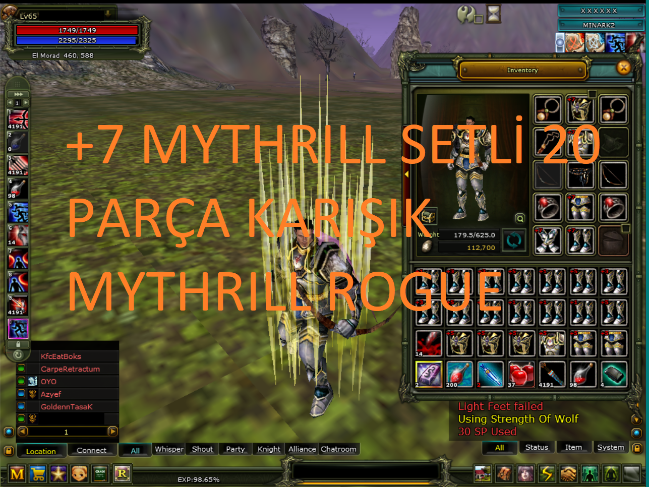 7MYTHRILL FULL SETLI MINARK ROGUE