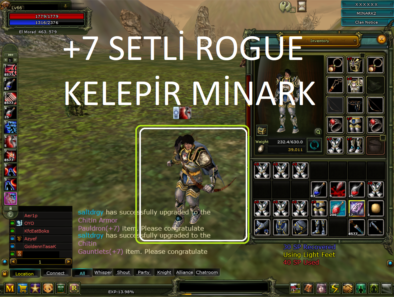 7 SETLI FULL KELEPİR ROGUE MINARK