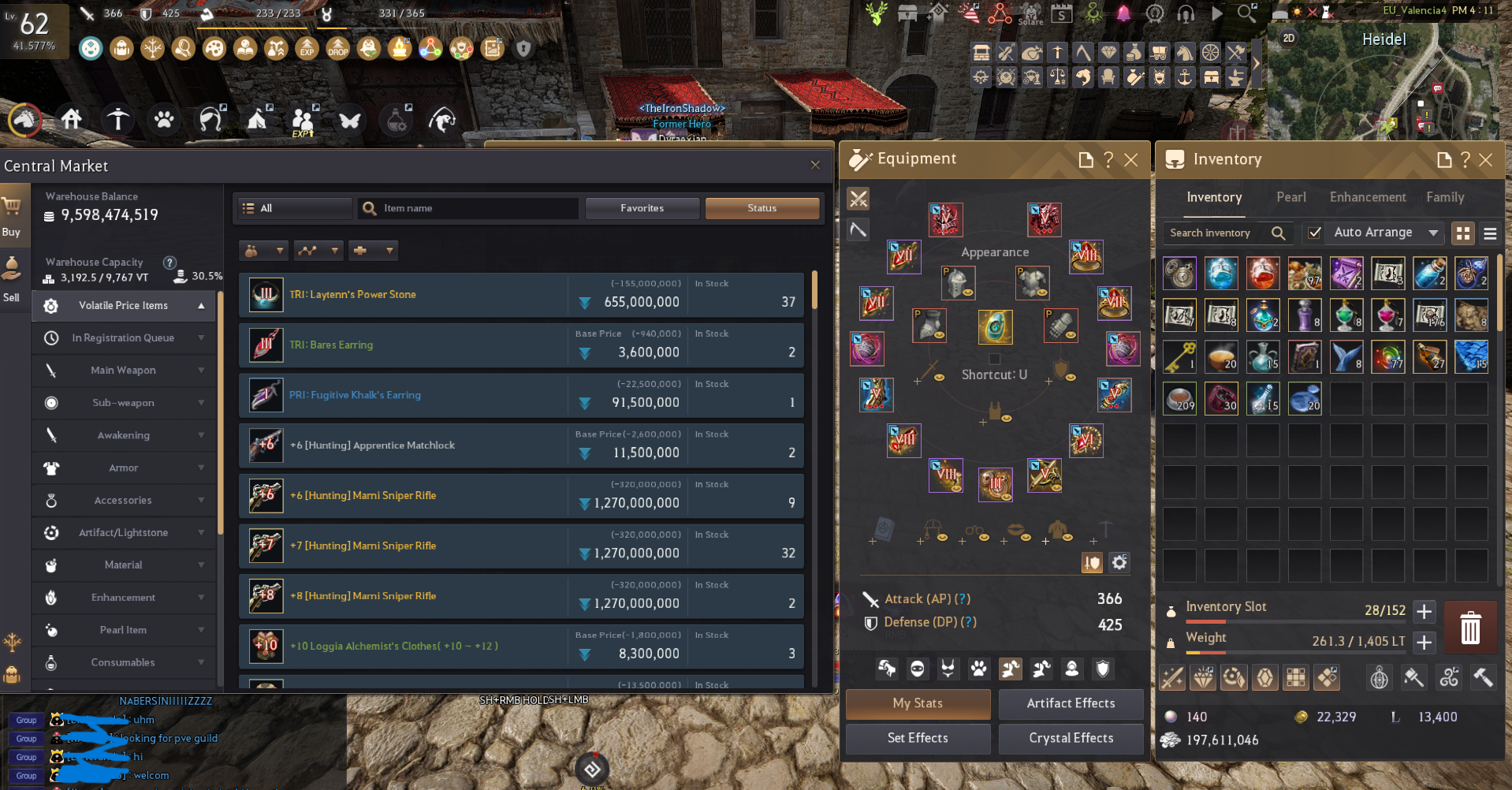 Black Desert Eu rahat başlama hesabı