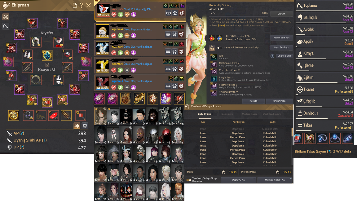 875 GS 66 LVL KUNO 65 LVL DOSA BÜTÜN TAKAS KUPONLARI MEVCUT MENA CLİENT HESAP