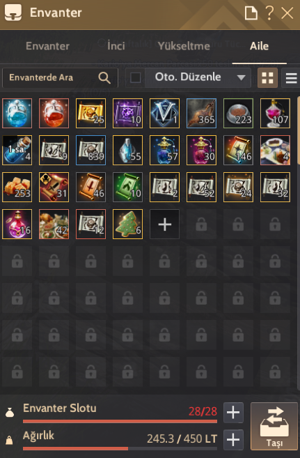 66 LEVL DOSA/SAGE/SERAP/DRAK MAİNLİ 393 AP/462 855 GS UYANIŞ END GAME